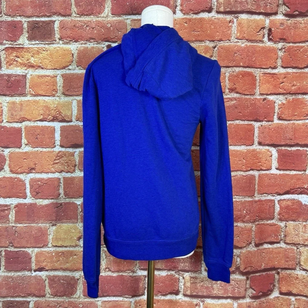 Nike Women's Blue Hoodie With Logo Size XS Fall Comfort‎ Kangaroo Pocket EUC